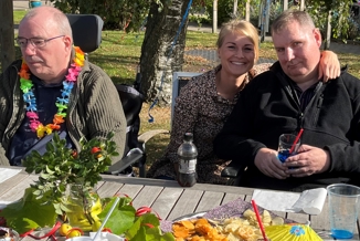 Sommerfest i haven på Kliplev bosted.